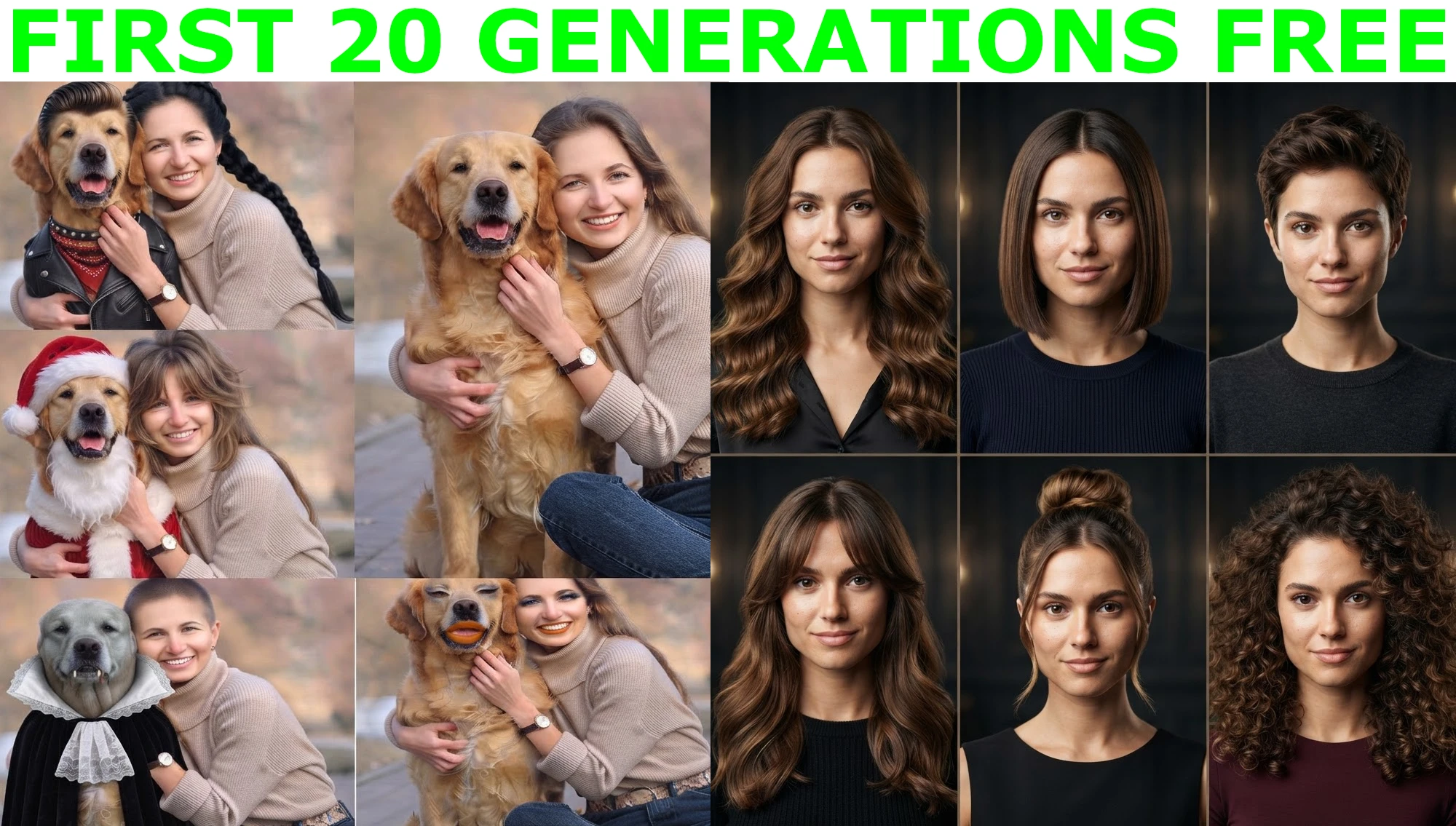 FaceMorph AI - First 20 Generations Free